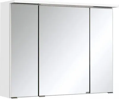 Produktbild von Bologna 3D-Spiegelschrank,weiß, LED-Einbauleuchte