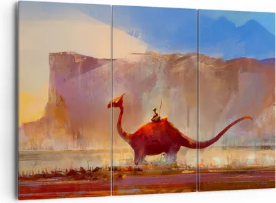 Produktbild von Bild auf Leinwand - Leinwandbild - Fantasie Märchen - 165x110cm - Wand Bild - Wanddeko - Leinwanddruck - Bilder - Kunstdruck - Wanddekoration - Leinwand bilder - Wandkunst - CE165x110-3932