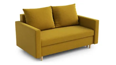 Produktbild von AX LIVING Sofa Modern Shurton 155 cm Senfgelb – Stilvolle 2-Sitzer