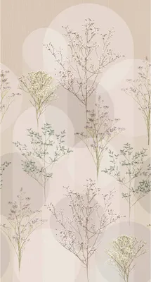 Produktbild von Fototapete 2268-20 Digitaldruck Blumen Floral 1.5 x 2.8 m Erismann ELLE digital Beige