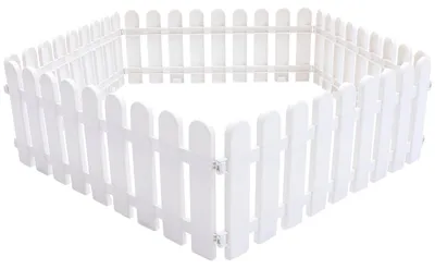 Immagine prodotto di Solidchoice - 5 recinzioni da giardino in plastica bianca