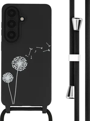Zdjęcie produktu dla imoshion Silikonowe etui z sznurkiem do Samsung Galaxy S26 – Dandelion Black