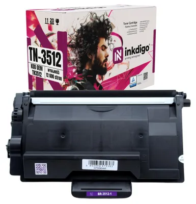 Produktbild von Inkdigo Toner TN3512 für Brother DCP-L6600DW, HL-L6250DN, HL-L6300DW, HL-L6300DWT – Schwarz, 12000 Seiten,