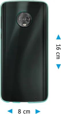 Produktbild von PhoneNatic Case kompatibel mit Lenovo Moto G6 Plus - türkis Silikon Hülle transparent Cover