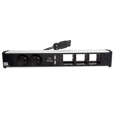 Obrázek produktu pro Bachmann 912.0172, 0,1 m, Vnitřní, Typ E, Typ G, Hliník, Černá, Stříbrná