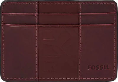 Produktbild von FOSSIL Kartenhalter Everett Card Case Eggplant rot