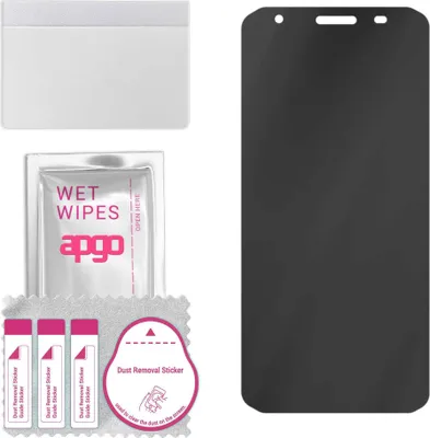 Produktbild von apgo Hybrid Privacy Schutzglas, Matt, kompatibel mit Doogee S41 Max, Anti-Spy, toller Ersatz für Hartglas, kratzfester Displayschutzglas, Displayschutz, Full Glue