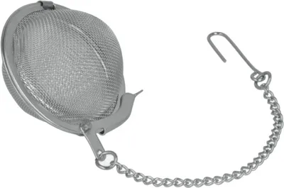 Produktbild von Teeei Gewürzkugel Edelstahl mit Kette, Größe:2er Set Ø 4.5 und 7.5 cm