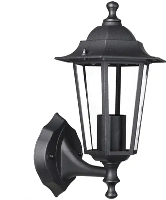Produktbild von MONZANA® Außenlampe Anthrazit Wetterfest IP44 Alu E27 Laterne Vintage Strom Außen Wand Garten Leuchte Lampe Beleuchtung