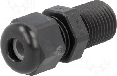 Produktbild von 5x Kabelverschraubung IP68 mit verlängertem Gewinde PG7 schwarz 1.209.0701.61 n