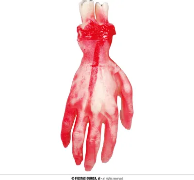 Immagine prodotto di Halloween mano Zombie decorazione orribile sanguinosa Prop raccapricciante decorazione Prop spaventoso accessori per Horror Party, Colore: Naturale