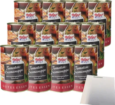 Produktbild von Hofgut Tomatencremesuppe VPE (12x400ml Dose) + usy Block