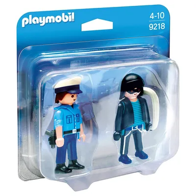 Image de PLAYMOBIL 9218 policier et voleur 7el 2pak