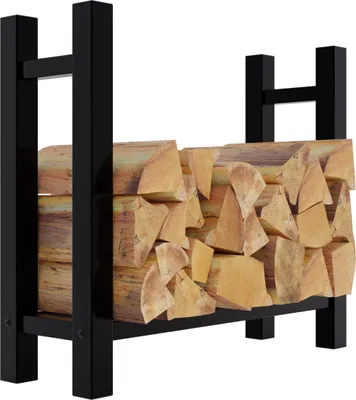 Produktbild von CLP Kaminholzständer Medya schwarz 30x80x80 cm eckig