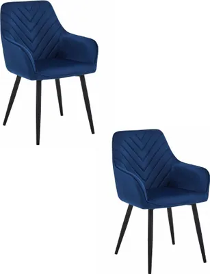 Produktbild von Esszimmerstuhl NANA VELVET, blau