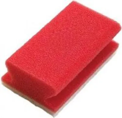 Immagine prodotto di Spugna abrasiva Weco con impugnatura rossa/bianca 142x70x45 mm - 10 pezzi