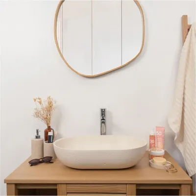 Immagine prodotto di Lavabo ovale da appoggio FLORE 53x35cm