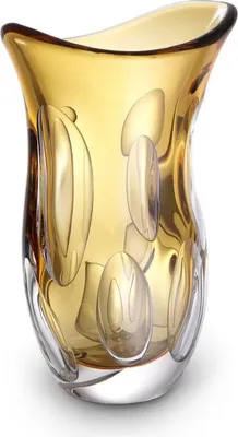 Luxus Designer Deko Glas Vase Blumenvase Orange Luxury Designer Decorative Glass Vase Flower Vase Orange