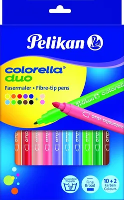 Produktbild von Doppelfasermaler Colorella duo C407 1/2mm VE=10x12 Farben