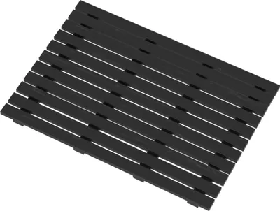 Image de Caillebotis en Bois Composite Gris pour Cabine rectangulaire - Dimensions 99 x 68 x 3.2 cm