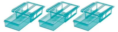 Produktbild von Kühlschrank-Schubfächer 3er-Set Vorratsfach Schubladen Vorratsdosen