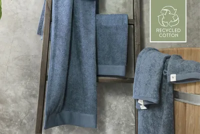 Produktbild von Walra Remade Baumwoll-Duschhandtuch 70 x 140 cm, blau