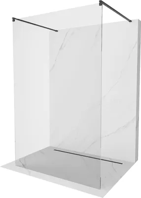 Immagine prodotto di Mexen Kioto parete doccia autoportante 130 x 200 cm, trasparente 8 mm, nero - 800-130-002-70-00