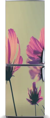 Imagen del producto de Decoración para nevera Tulup: Alfombrilla magnética, 60 cm x 180 cm. Imán para nevera con diseño de flores rosas