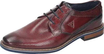 Produktbild von Bugatti City Herren Echtleder Derby-Schnürer red, Herren:40 EU