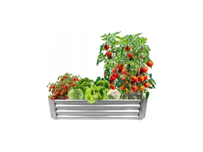 Obrázek produktu pro Záhon vyvýšený plech. obd. 120 x 60 x 30 cm