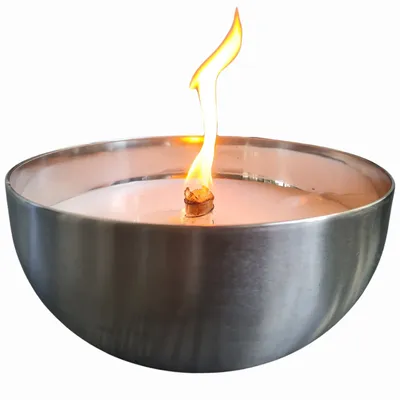 Produktbild von Schwabenfire Outdoorkerze mit Dauerdocht in Metallschale geschenke für Frauen
