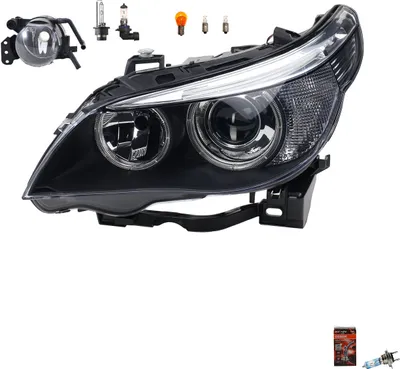 Obrázok produktu pre Reflektory + žiarovky Osram Night Breaker Laser, vhodné pre BMW 5 (E60, E61) s xenónovými svetlometmi, čísla dielov: 63127160193, 63176920703, 63176910791, 6910791, 6920703. Johns