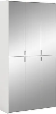 Produktbild von Garderobenschrank Projekt X | Kombination | weiß | Spiegeltüren | 2-teilig