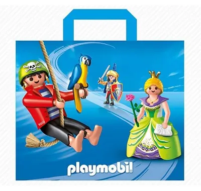 Image de Sac cabas reutilisable PLAYMOBIL 50 x 40 cm - sac de courses shopping