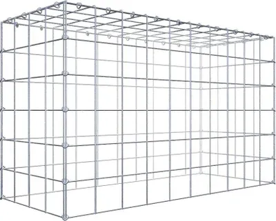 Produktbild von Anbaugabione Typ 3 100 cm x 60 cm x 40 cm (L x H x T), Maschenweite 10 cm x 10 cm, C-Ring