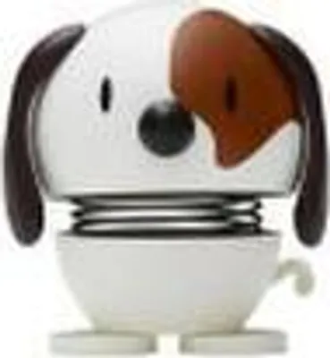 Zdjęcie produktu dla Hoptimist Dog, figurka z ruchomą głową, figurka dekoracyjna, pomysł na dekorację, tworzywo sztuczne, biała, średnica 5 cm, 26124