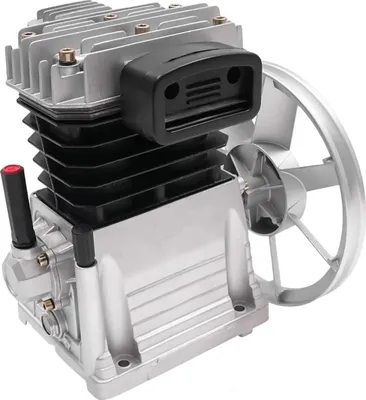 Produktbild von Luftkompressor - Pumpenkopf - 3 PS - 2-Zylinder - 10 bar - Mit Schalldämpfer - Aluminiumgehäuse - Silber