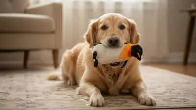 Imagen del producto de Juguete para perros, de felpa, con función de chirrido, grande, ideal para cachorros