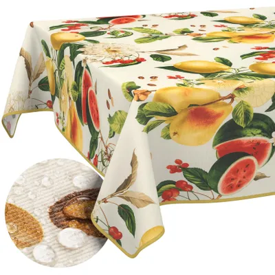 Produktbild von Tischdecke abwischbar rechteckig mit Paspelband Sandias 120 x 140 cm