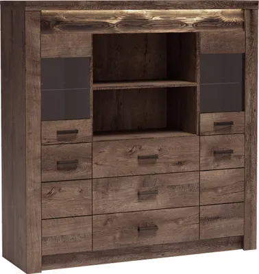 Produktbild von Highboard in Esche dunkel INGENIO-161