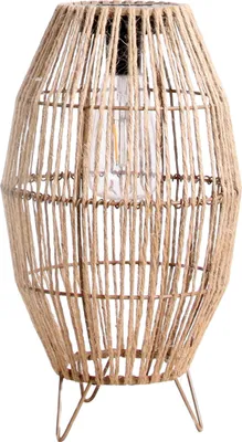 A close-up, studio shot of a solar-powered outdoor lamp.