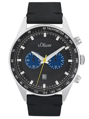 Zdjęcie produktu dla Męski zegarek z chronografem i świecącymi wskazówkami - s.Oliver Model: 2033495