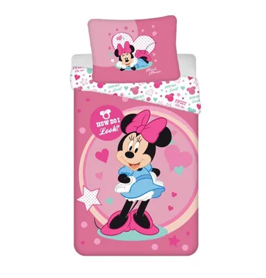 Produktbild von Disney Minnie Mouse Bettbezug, Looks - 140 x 200 cm / 70 x 90 cm - Polyester