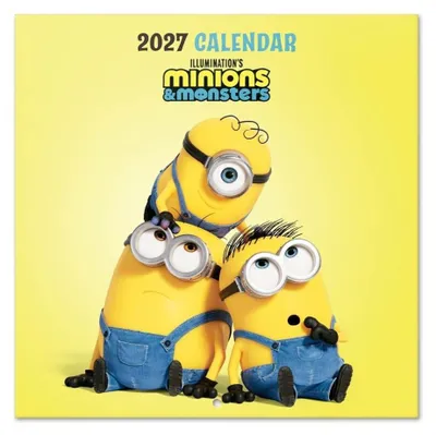 Productafbeelding van Minions wandkalender 2027, 30 x 30 cm