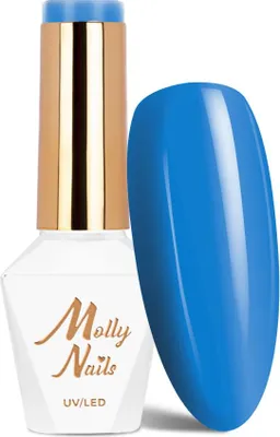Obrázek produktu pro Molly Nails Koktejly a nápoje Blue Lagoon HEMA/Di-HEMA-free hybridní lak 8 g č. 13