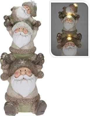 Imagen del producto de Figura decorativa LED de Papá Noel para Navidad, 68 cm