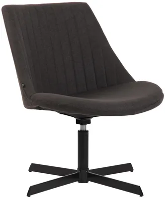Imagen del producto de Sillón reclinable CLP Granby, tapizado en tela, con estructura metálica y respaldo en color gris oscuro