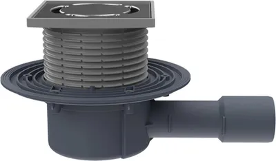 Produktbild von HL Hutterer & Lechner HL510N Bodenabl. DN40/50 waagr 123x123mm /115x115mm, 1 Stk.