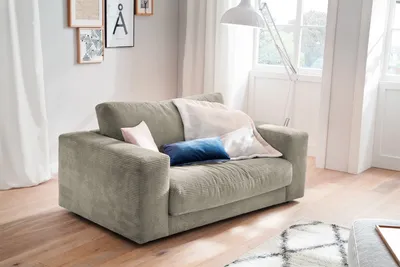 Produktbild von KAWOLA Doppelsessel MADELINE Loveseat Cord steingrau