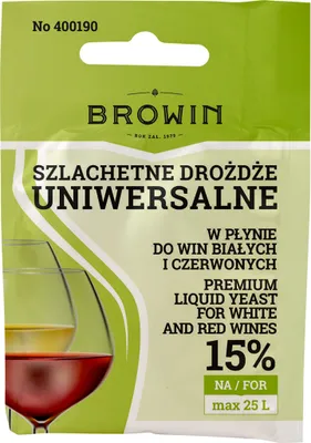 Produktbild von Flüssighefe Browin - Universal 20ml, Weinhefe, Wein Hefe, Hefe für Wein